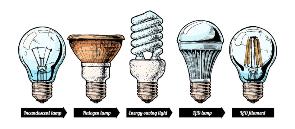 led vs halogen and incandescent globes 