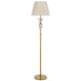 Telbix CADIZ: Floor Lamp with Pleated Fabric Shade (Available in Antique Gold & Chrome)