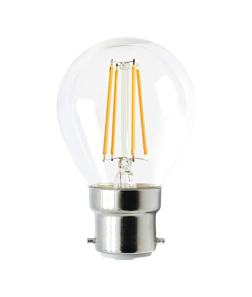 CLA 4W Dimmable Fancy Round LED Filament Globe (Avail in B22, E27, B15, & E14 | 2700K & 6000K)
