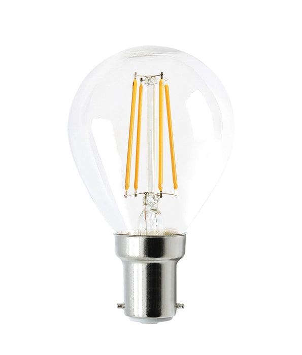4W Dimmable Fancy Round LED Filament Globe (Avail in B22, E27, B15, & E14 | 2700K & 6000K)