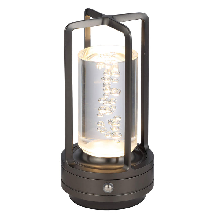 ELDRA: IP43 Rechargeable LED Table Lamp (Available in Antique Gold, Gun Metal and Nickel)