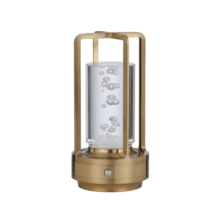 ELDRA: IP43 Rechargeable LED Table Lamp (Available in Antique Gold, Gun Metal and Nickel)