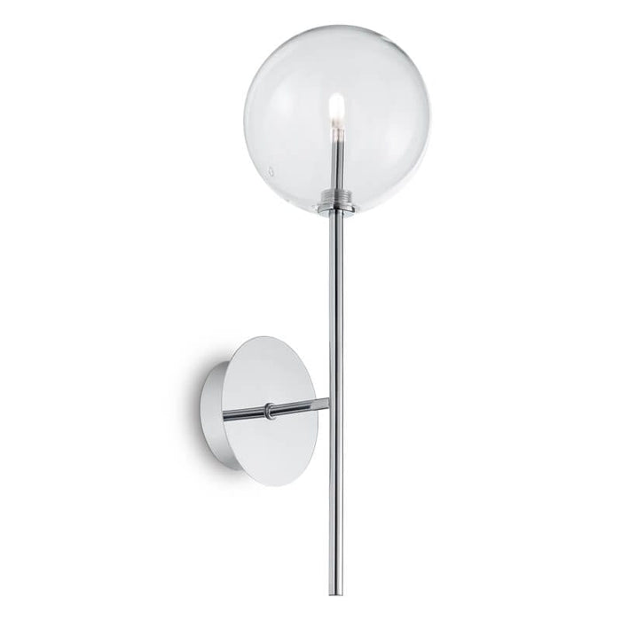 EQUINOXE : Metal Indoor Wall Light with Glass Diffuser (Avail in Brass & Chrome)