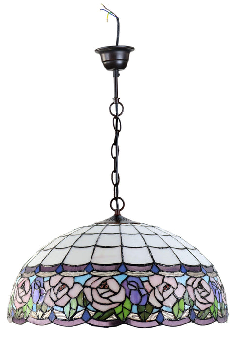 CHANDELL: Hanging Leadlight Pendant Lamp