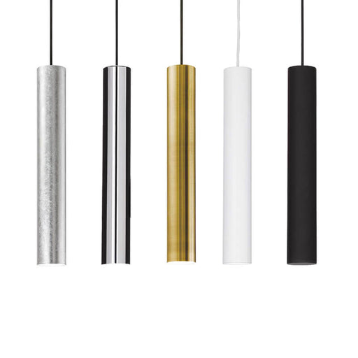 Ideal Lux LOOK: Interior 40cm Metal Pendant Light (Available in Black, White, Chrome, Silver Foil & Antique Brass)