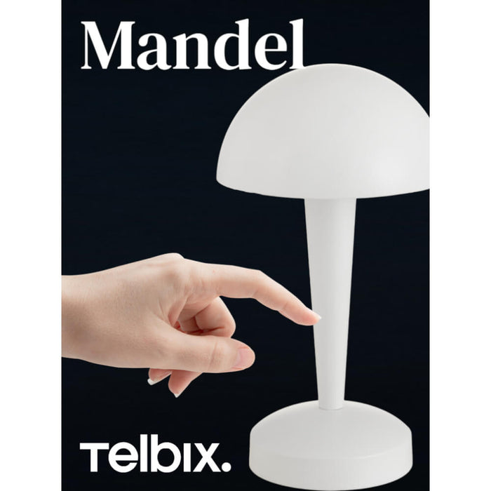 MANDEL: Metal Touch Table Lamp (Available in Antique Gold, Black, Nickel & White)