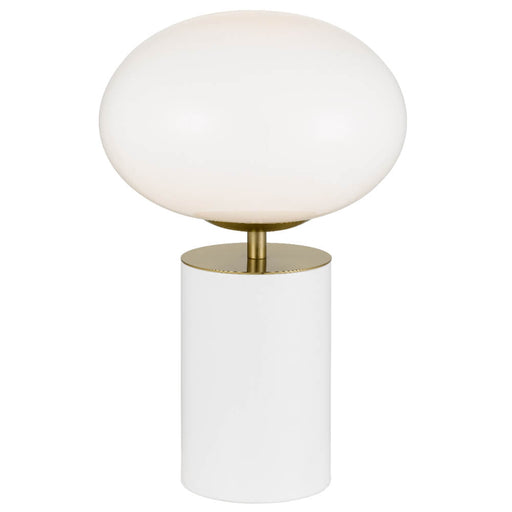Telbix NOTAL: Metal Touch Table Lamp with Glass Shade (Available in Black, Blue, Green & White)