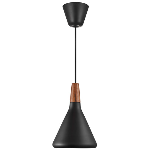 Nordlux NORI 18cm Metal Pendant Light (avail in Black, White, Copper, Smoked, Brushed Steel & Opal Glass)