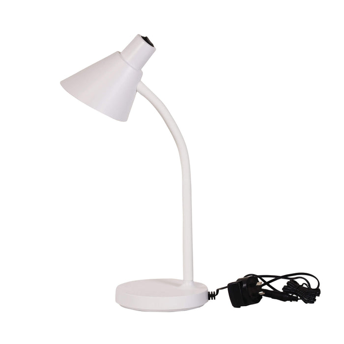 MACCA: LED Desk Lamp with Flexible Goose-neck (Available in White and Black)