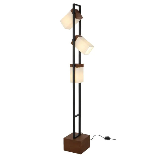 Telbix OSADA: 3 Light Modern Floor Lamp with Adjustable Lamp Shades