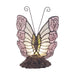 G&G Bros Pink Rose Butterfly Leadlight Table Lamp