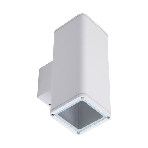 Domus PIPER-2: Square Aluminium LED Up/Down Light for Indoor and Outdoor Use (avail in Black, White & Dark Grey)