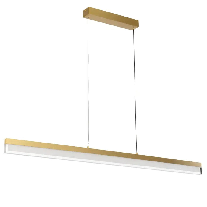 SALAS: 30W Linear LED Pendant Light (Available in Brass, Gold and Grey)