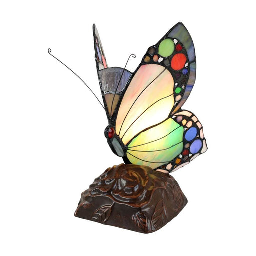 G&G Bros Spotted Butterfly Leadlight Table Lamp