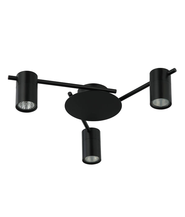 TACHE: IP20 Interior Ceiling Spot Lights with Adjustable Black Heads (Avail in 3 Styles)