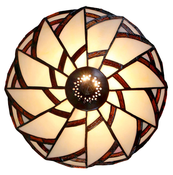 VERMONT: Large Empire Leadlight Table Lamp