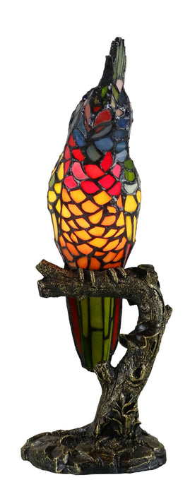 Parrot Tiffany Leadlight Table Lamp