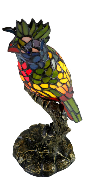 Parrot Tiffany Leadlight Table Lamp
