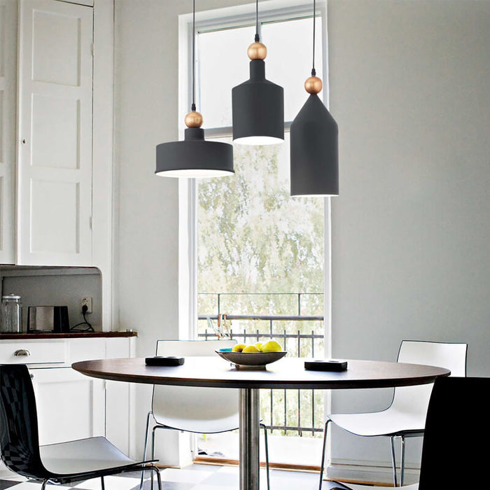 TRIADE: Interior Metal Pendant Light (Available in 3 Shapes/Sizes)