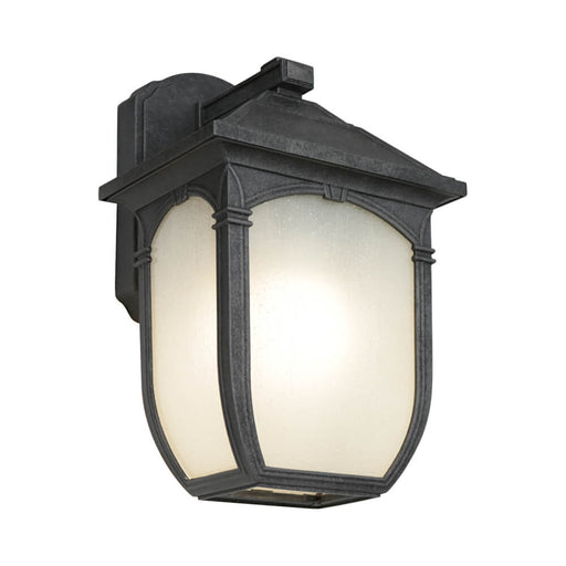 Cougar TRISTAN: Traditional IP43 Exterior Coach Wall Light with Frosted Glass Diffuser (Available in Greystone & Old Bronze, 2 Sizes)