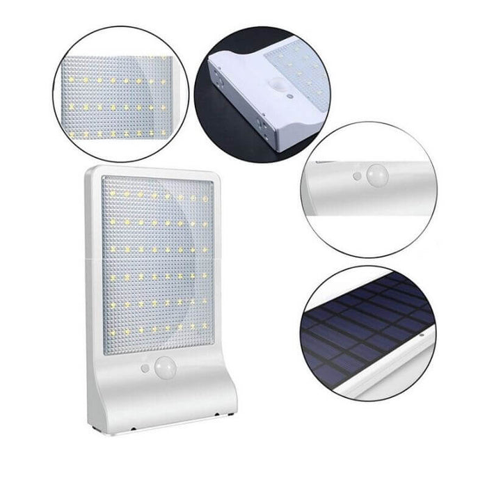 Wide Angled 120 Degree Solar LED Motion Sensor Wall Light