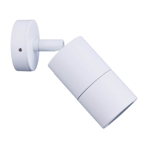 CLA CLA WHITE - Modern White Powder Coated Single Adjustable Exterior Wall Light - IP65