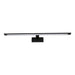 Fiorentino ALIANO - Modern Black 12W Cool White LED Vanity Wall Light With Acrylic Diffuser - 780mm