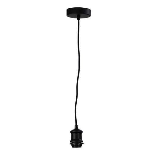 Oriel ALBANY - Industrial Vintage Style Plain Black Cloth Suspension Only
