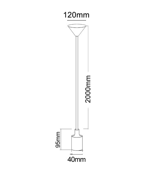 PEN - Modern Black Silicone 1 Light Suspension Pendant