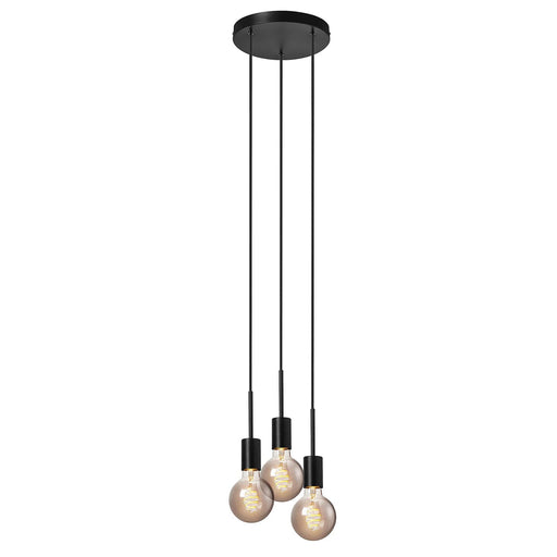 Nordlux PACO 3 Light Pendant (avail in Black & Brass)