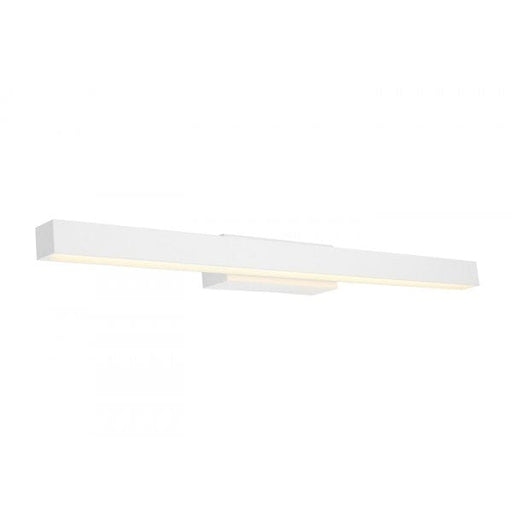 POLO - Small Modern White 16W Warm White Vanity Wall Bracket Featuring Opal Acrylic Lens Cougar