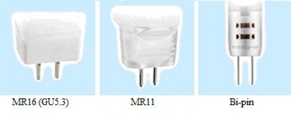12V MR16 / MR11 / Bi-pin Globes