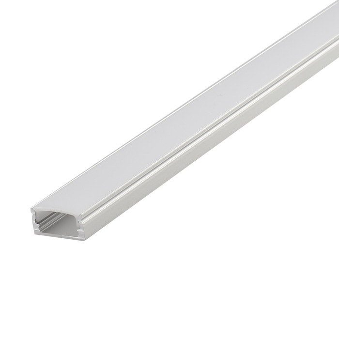 WHITE ALU PROFILE WITH PMMA OPAL MATT DIFF, 2.5M/PC