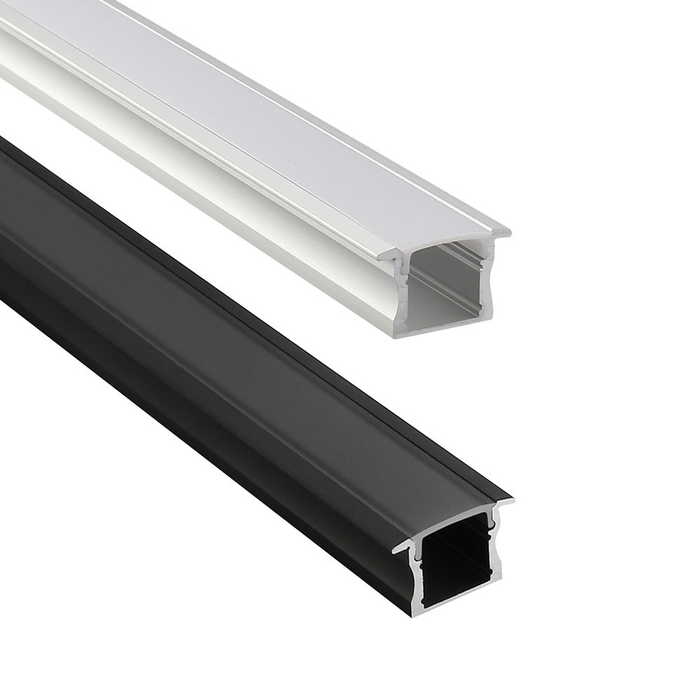 ALUMINIUM PROFILE PMMA OPAL MATTE DIFF 2M/PC BLK