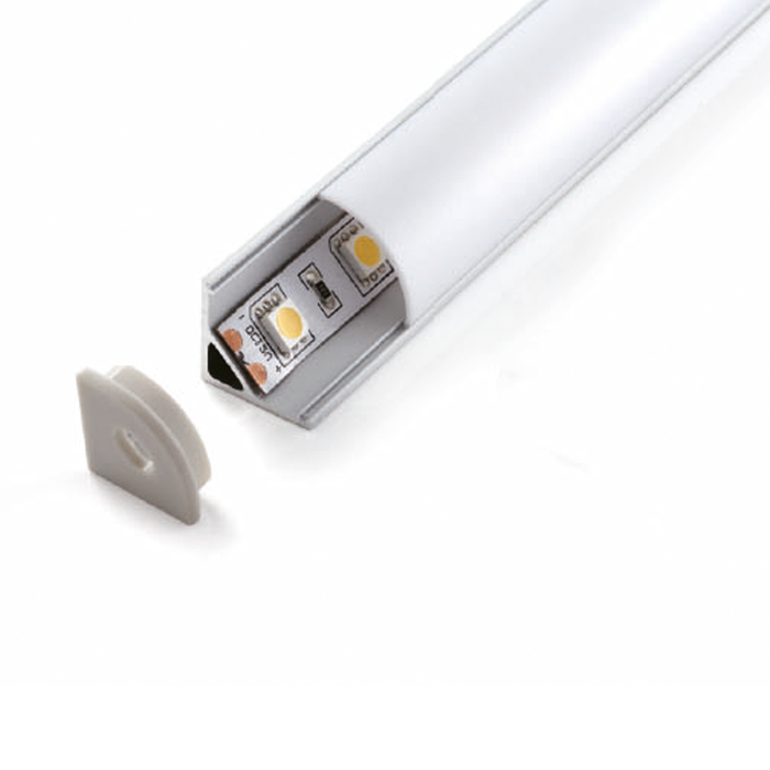 ALUMINUM PROFILE WITH PMMA OPAL MATTE DIFF 1M/PC