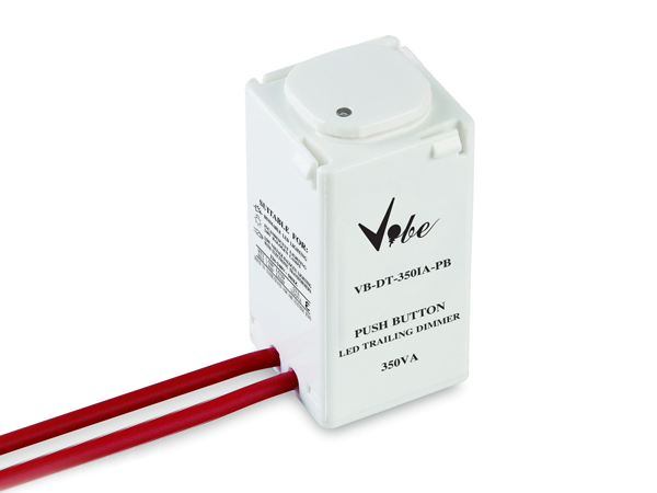 TRAILING EDGE DIMMER PUSH BUTTON 350VA FOR LED