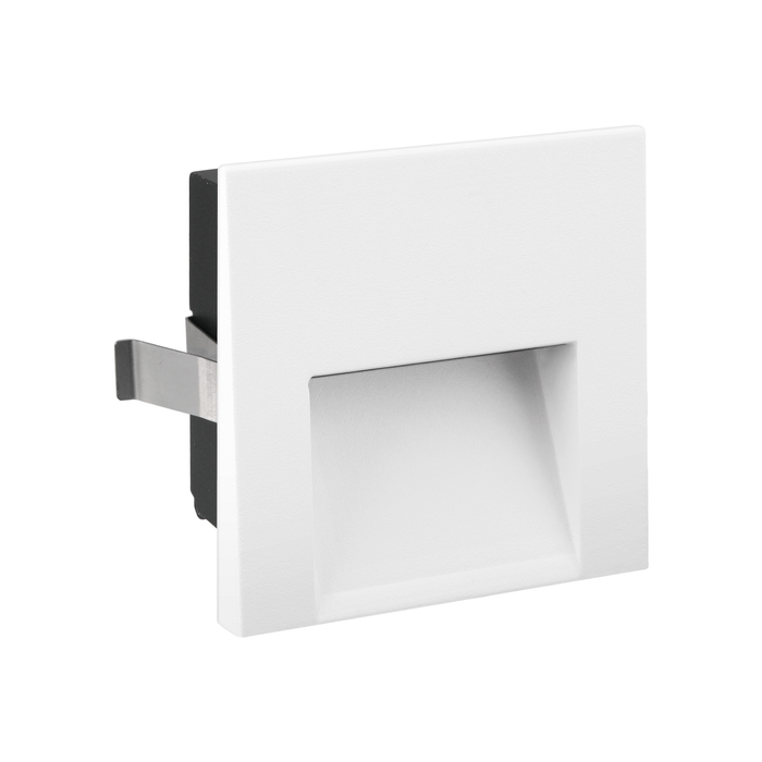 1.4W LED WALL LIGHT RECESSED WHITE 2CCT (3K/4K) IP54 12V