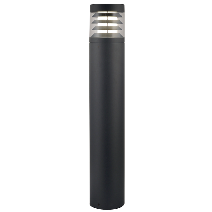 30W LED BOLLARD BLACK IP65 3K 4K SWITCHABLE IK10 168x1000mm
