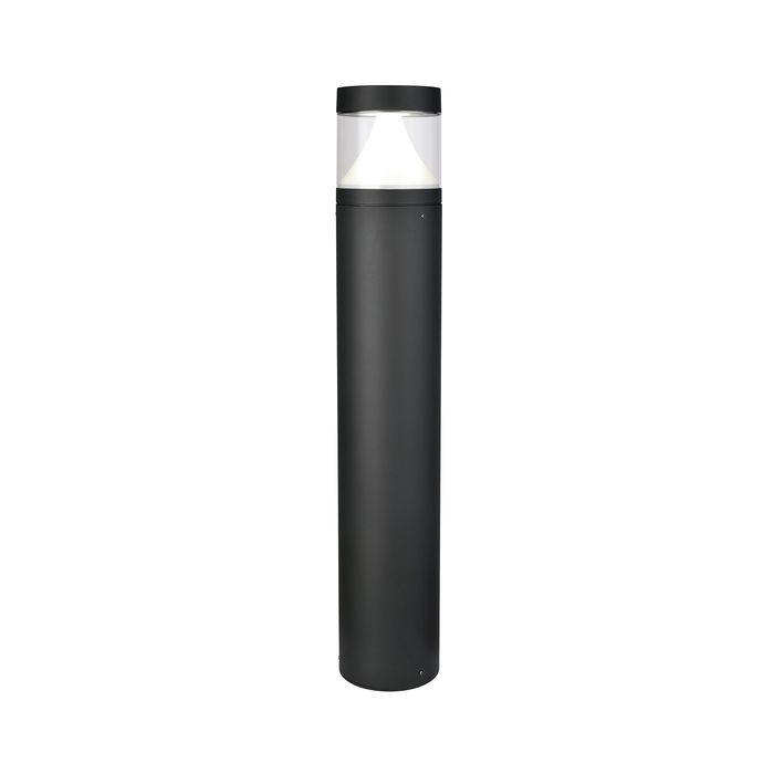 8W LED BOLLARD BLK IP54 3K/4K ADJUSTABLE IK10 168X800MM