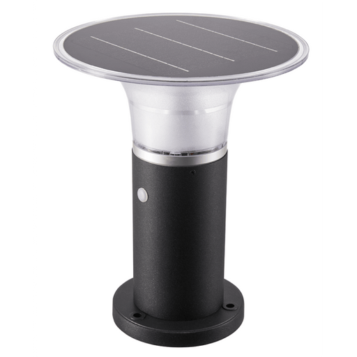 Vibe Lighting Black 3.7W LED Solar Bollard 2CCT (3K/6500K) with Spike for Easy Installation (Avail in 280mm & 600mm)