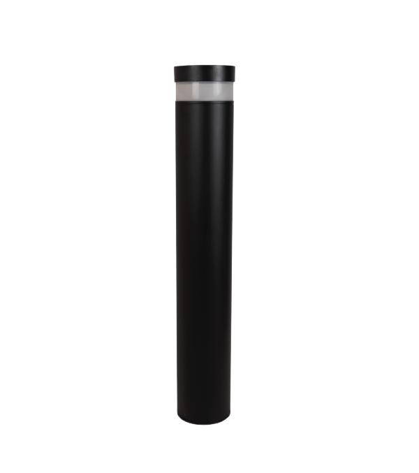 LED SOLAR BOLLARD BLK 1M(H) 3K 5K Switchable 236LM