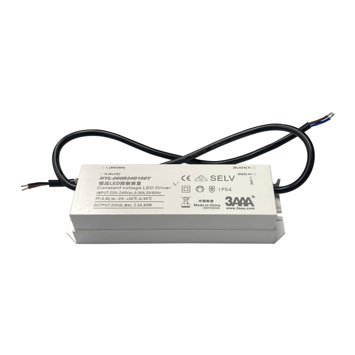 80W 24V W/PROOF CV DRIVER WITH FLY LEADS IP54 3AAA