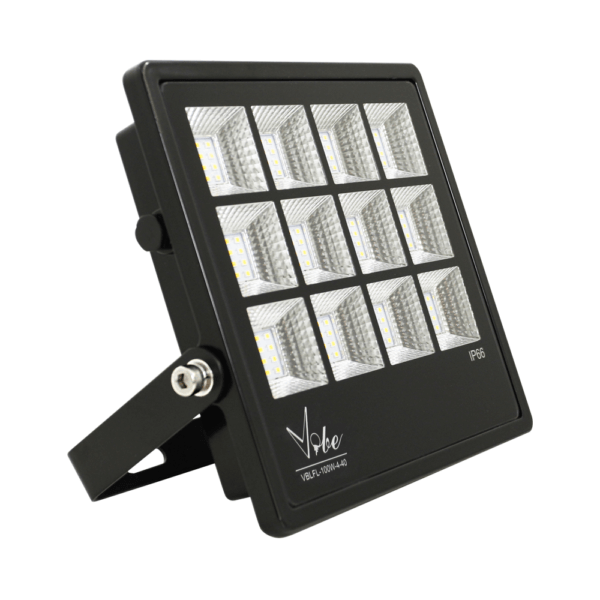 Black 4000K LED Floodlight with 2M Flex & Plug (Avail in 70W, 150W & 200W)
