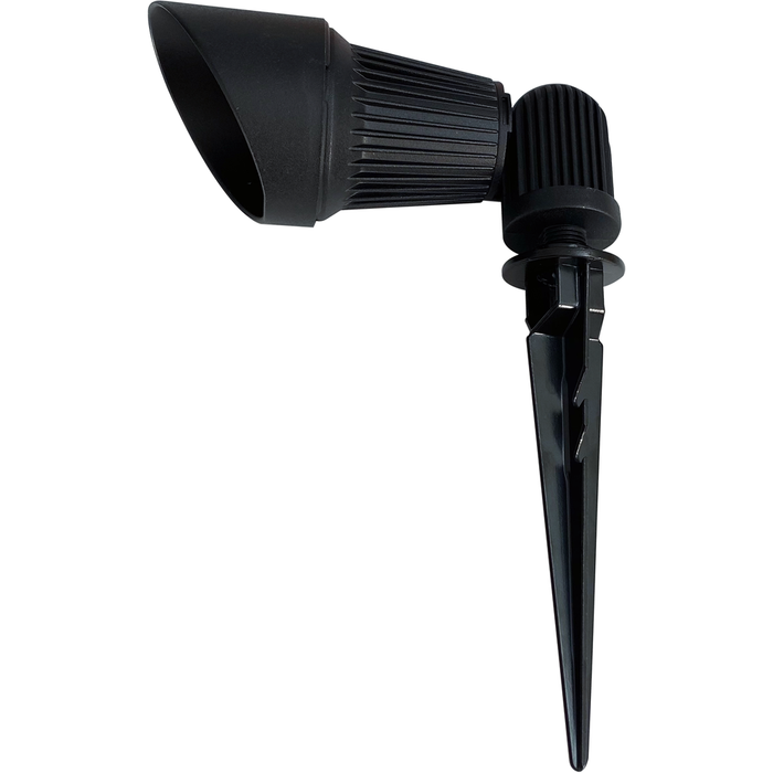 12V SPIKE LIGHT BLACK SHIELD FLOOD MR16 BASE