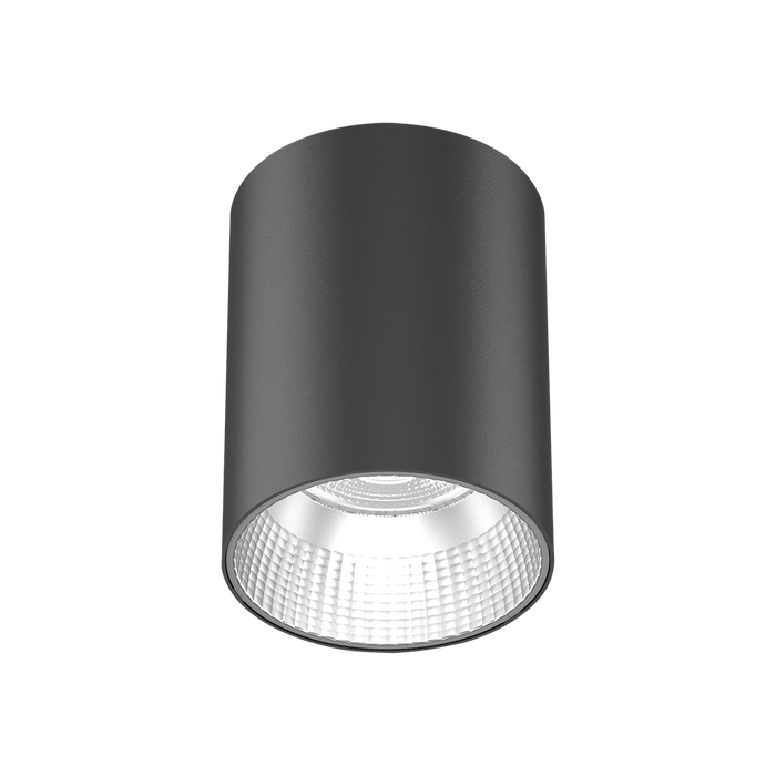 SURFACE MOUNT DOWNLIGHT 15W BLACK TRIM 3000K TRIAC DIMMABLE