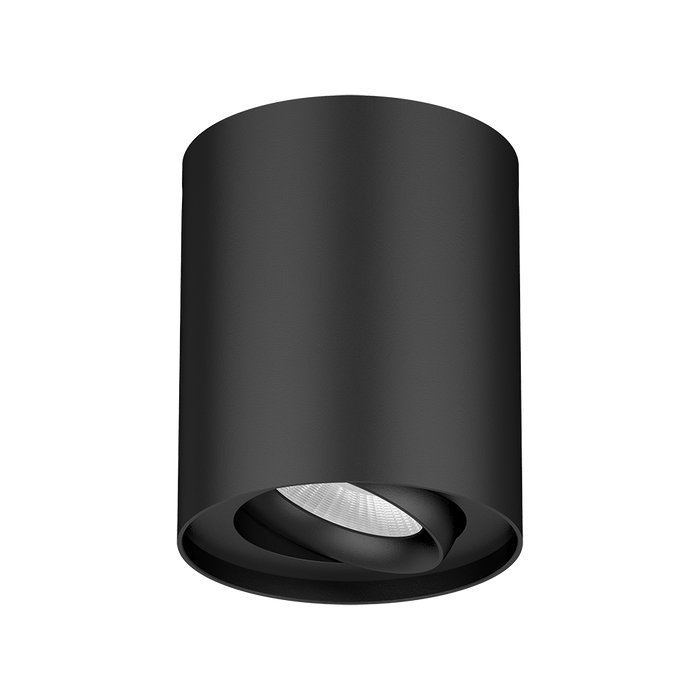 Surface Mount Downlight 10W Black Trim 4000K Triac Dimmable