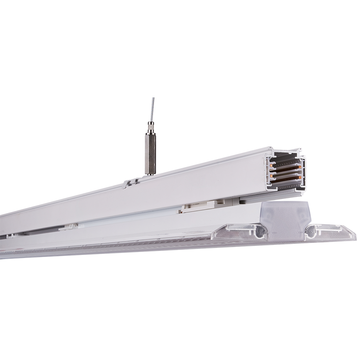 LED TRACK LIGHT 600mm 3 CIRCUIT TILTABLE 50W WHITE 4000K CRI90 30x90D