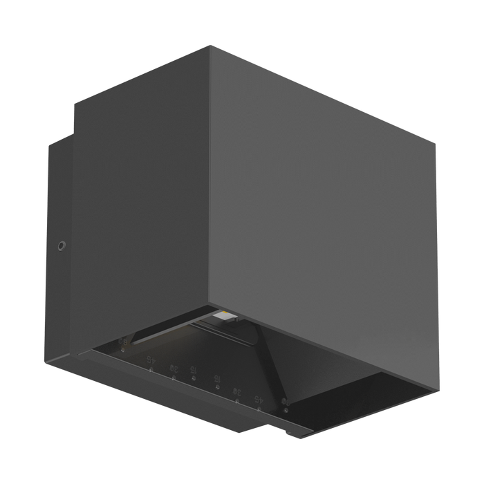 10W LED UP & DOWN ADJUSTABLE WALL LIGHT BLACK 3000K NON DIMMABLE