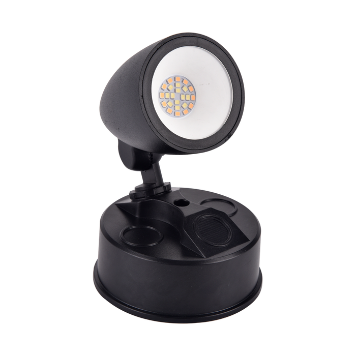 SINGLE 1X10W SECURITY SPOT LIGHT 3CCT BLACK NO SENSOR