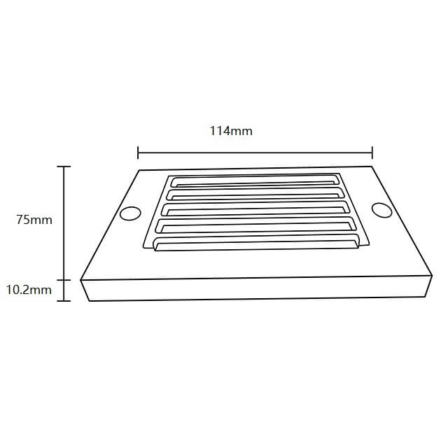 Cast Brass LED Integrated Frosted Lens Surface Mount Step/Wall Light (Available in Aged Brass & Black))